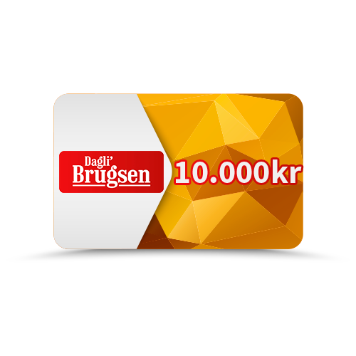 Gavekort på 10.000kr til SUPER BRUGSEN