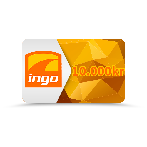 Gavekort på 10.000kr til INGO