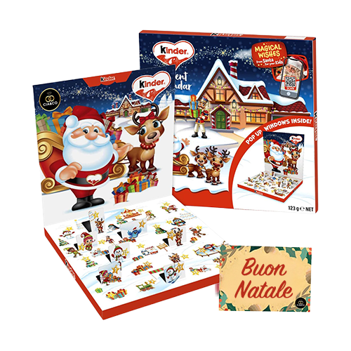 Calendario dell’Avvento Kinder POP UP 2025
