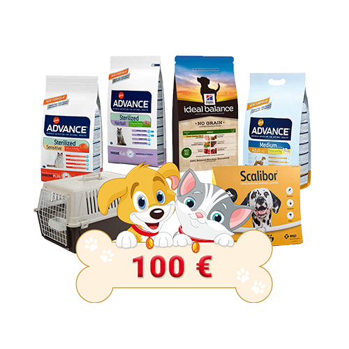 Cadeaubon van 100€ in producten voor huisdieren