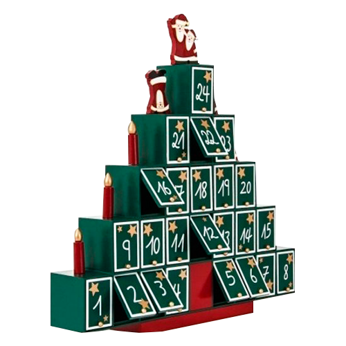 Adventkalender Kerstboom met lades