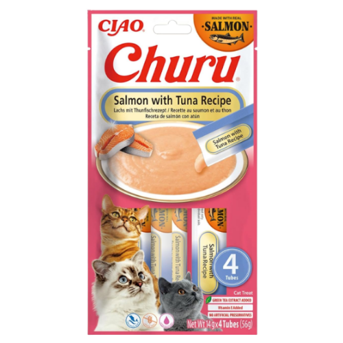 Churu Gatos Snack de salmão