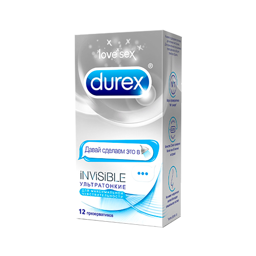 Durex Invisible Emoji Презервативы ультратонкие для максимальной чувствительности