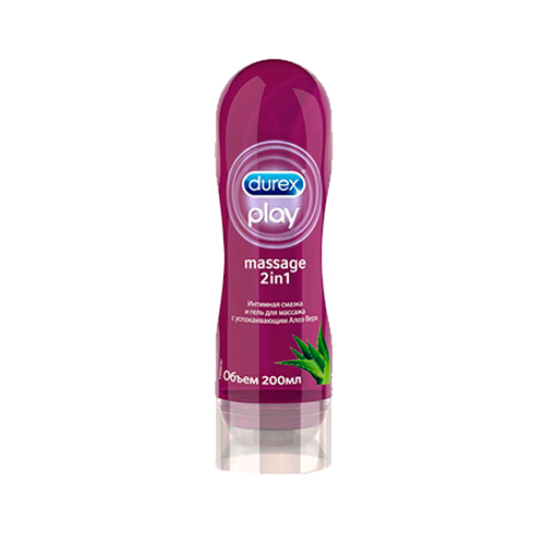 Durex Play Massage 2in1 Интимная смазка и гель для массажа с успокаивающим Алоэ Вера